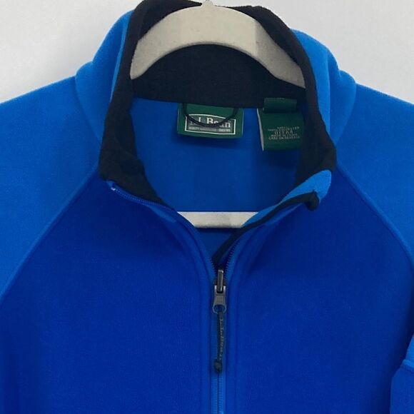 L.L.Bean Women’s Full Zip /2 Color Blue Sweatshirts Size L - Picture 2 of 8